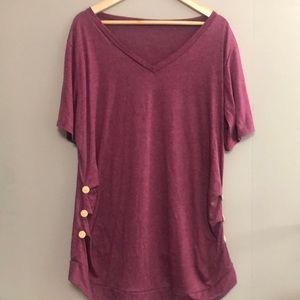 Like New Condition—Soft Mauve Shirt